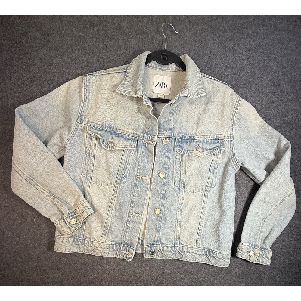 Zara Kids Denim‎ Jacket Light Wash Size 13-14 Years 164cm